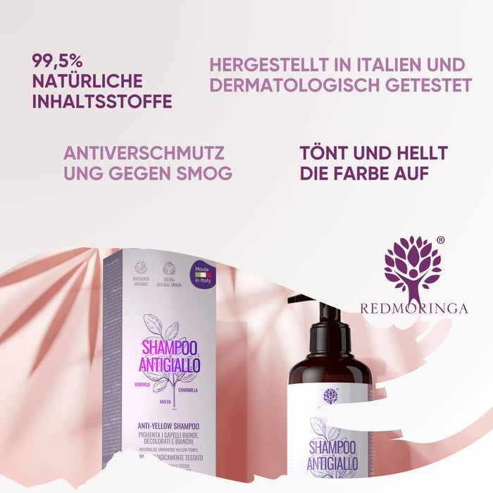 Moringa Anti Yellow Shampoo BIO und Naturlich