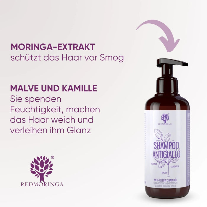 Moringa-Anti-Yellow Shampoo BIO und Naturlich