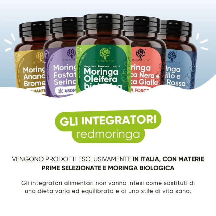 Fabriqués en Italie avec Moringa bio