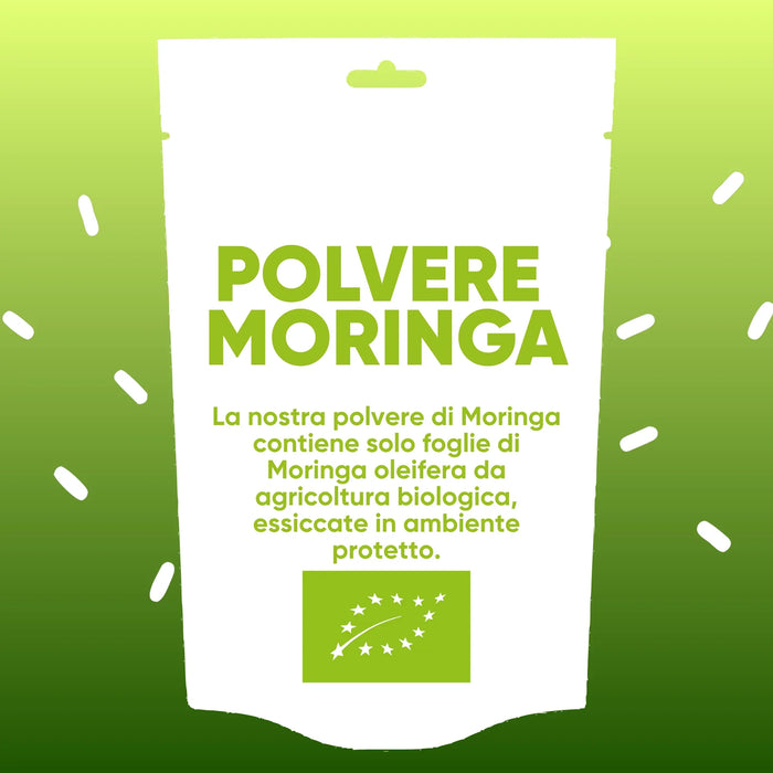 Poudre de Moringa : uniquement des feuilles de Moringa oleifera bio