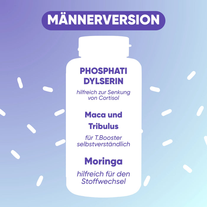 Kit Été Anti-Cortisol | Moringa Bio + Phosphatidylsérine + Benessere Mentale | Stress · Énergie · Équilibre