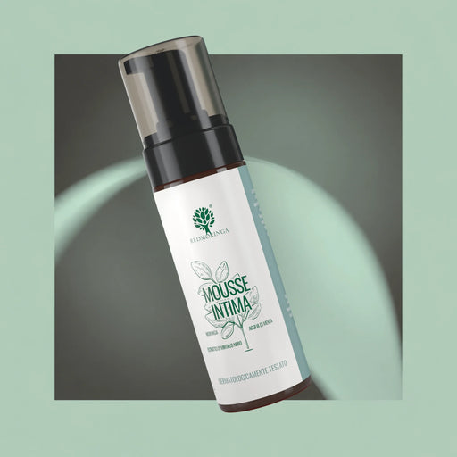 Mousse Intima RedMoringa, nettoyant intime doux au Moringa, eau de menthe et myrtille, flacon à pompe