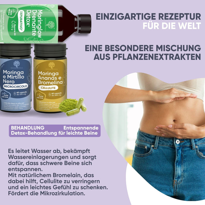 Detox für leichte Beine von RedMoringa – Reduziert Schwellungen und verbessert die Durchblutung