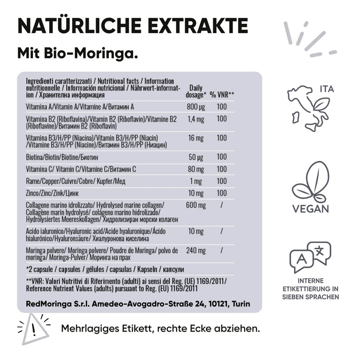 Kit Été In & Out | Démaquillant + Sérum Anti-Rides + Crème Visage Moringa + Complément Collagène