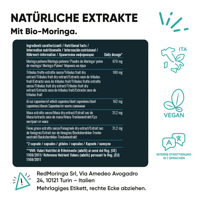 Kit Été Anti-Cortisol | Moringa Bio + Phosphatidylsérine + Benessere Mentale | Stress · Énergie · Équilibre