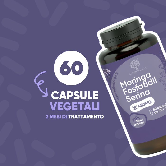 Phosphatidylsérine 450 mg + Moringa | Cortisol, stress