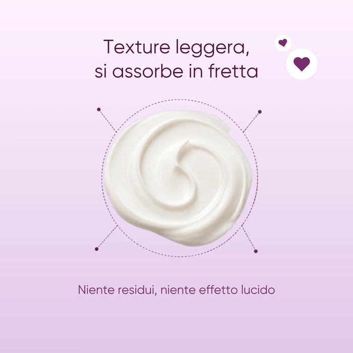 Texture de la crème visage au Moringa