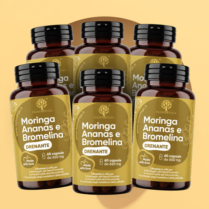 Complément Anti-Cellulite avec Bromélaïne, Ananas et Moringa