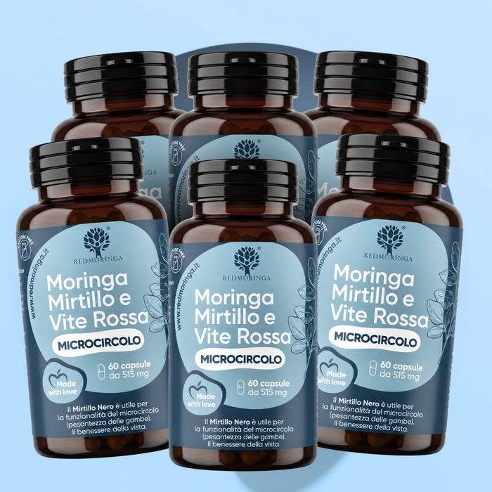 Complément Microcirculation Jambes et Veines avec Myrtille et Moringa