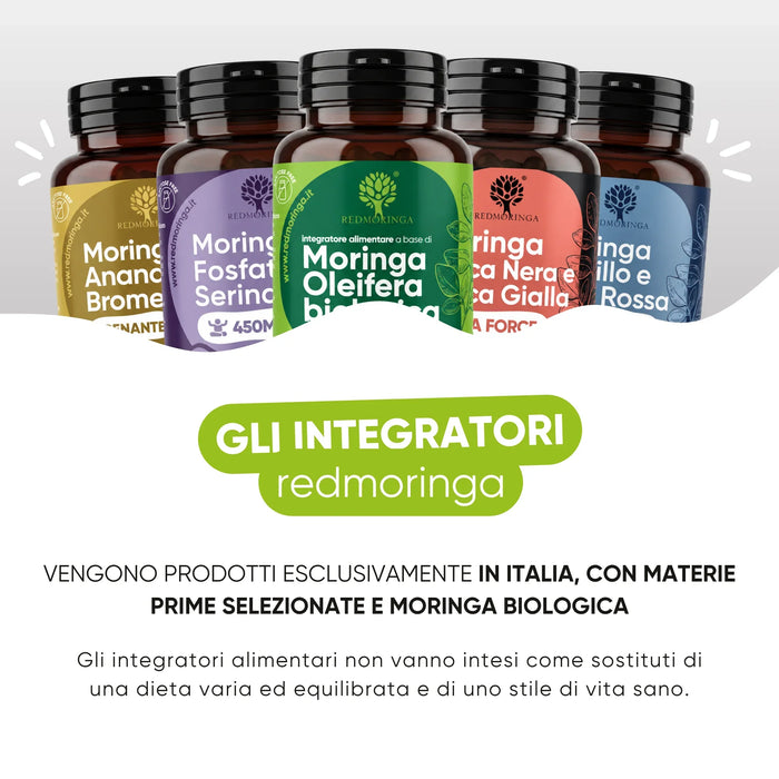 Fabriqués en Italie avec Moringa bio