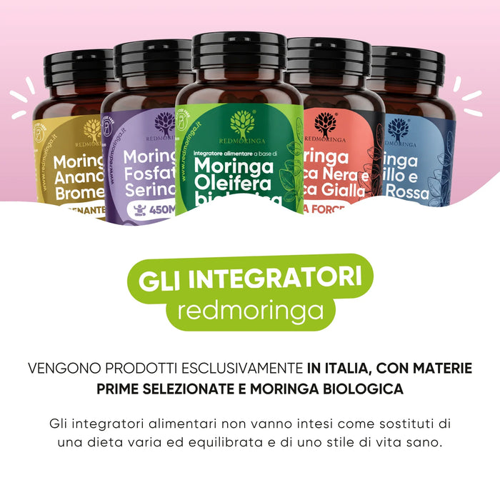 Fabriqués en Italie avec Moringa bio