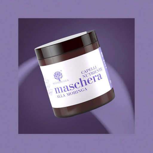 Pot du masque moringa cheveux nourrissant RedMoringa, masque pour cheveux secs à l'huile de coco bio