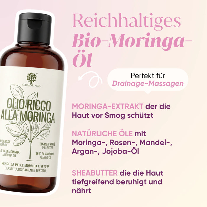Kit Anti-Cellulite Ete | Complement + Microcirculation + Huile Corps + Moringlow + Sac