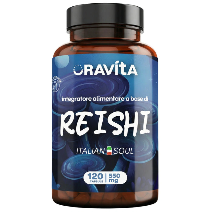 Reishi Kapseln 120 à 550mg – natürliches Nahrungsergänzungsmittel ORAVità, titriert auf 30% Polysaccharide