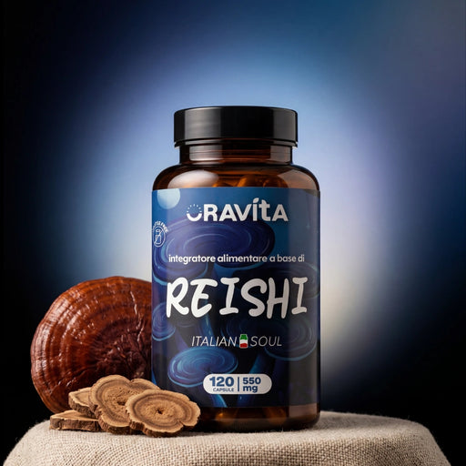Reishi capsule ORAVità 120 da 550mg – estratto 30% Polisaccaridi con fungo della longevità naturale