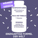 Werbegrafik für die „Männer Version“ des RedMoringa-Pakets. Enthält Phosphatidylserin zur Cortisolreduktion, Maca und Tribulus als „T. Booster“ (Testosteron-Booster) sowie Moringa als Antioxidans.